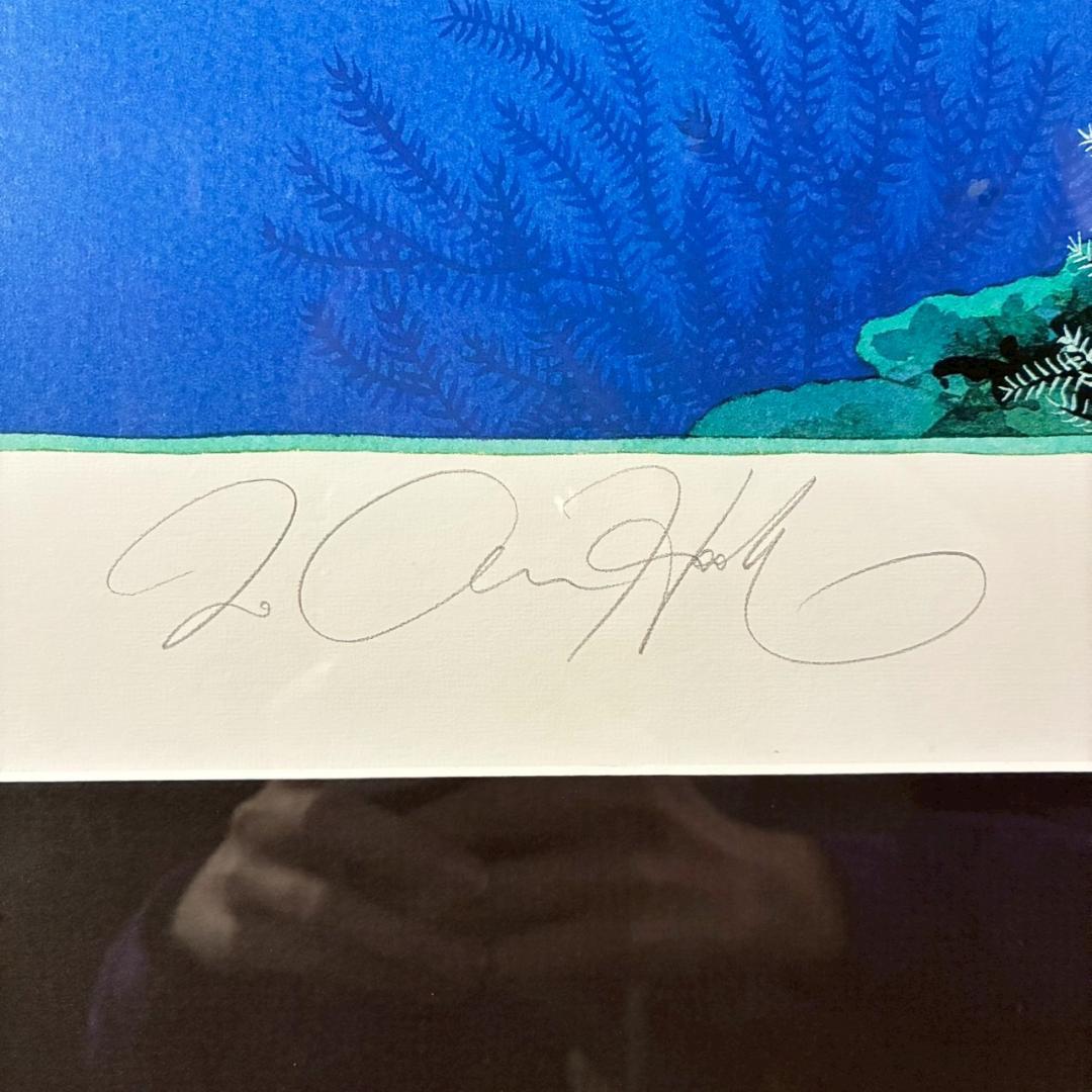 美品 ジョアン・フック「EVENING OVER～」超特大ジクレー 直筆サイン入