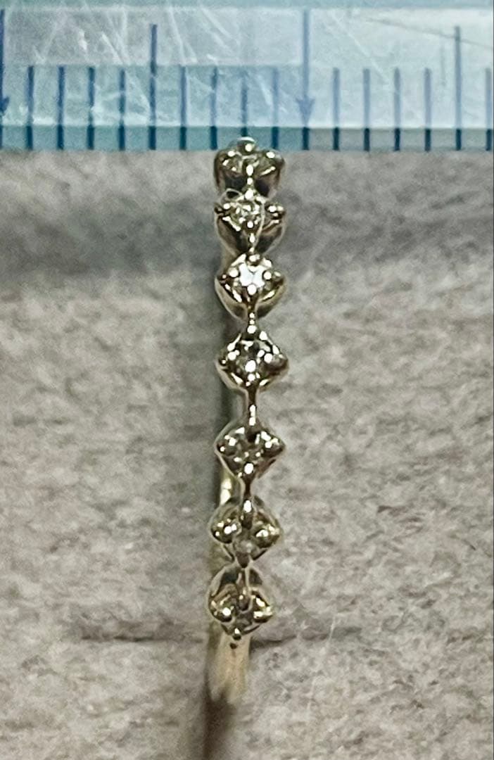 Samantha Tiara K10 ハーフエタニティリング　ダイヤ0.07ct