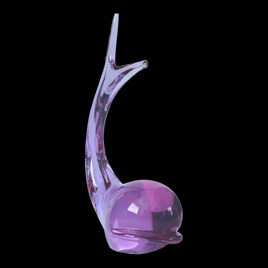 激レア☆アレキサンドライトガラス☆親子のクジラ☆セット☆ペーパーウェイト