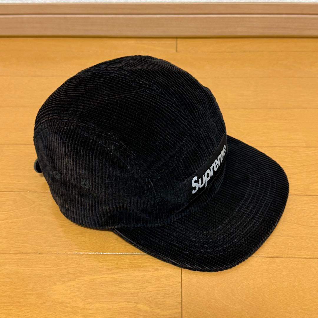 Supreme Corduroy Camp Cap ブラック 18ss