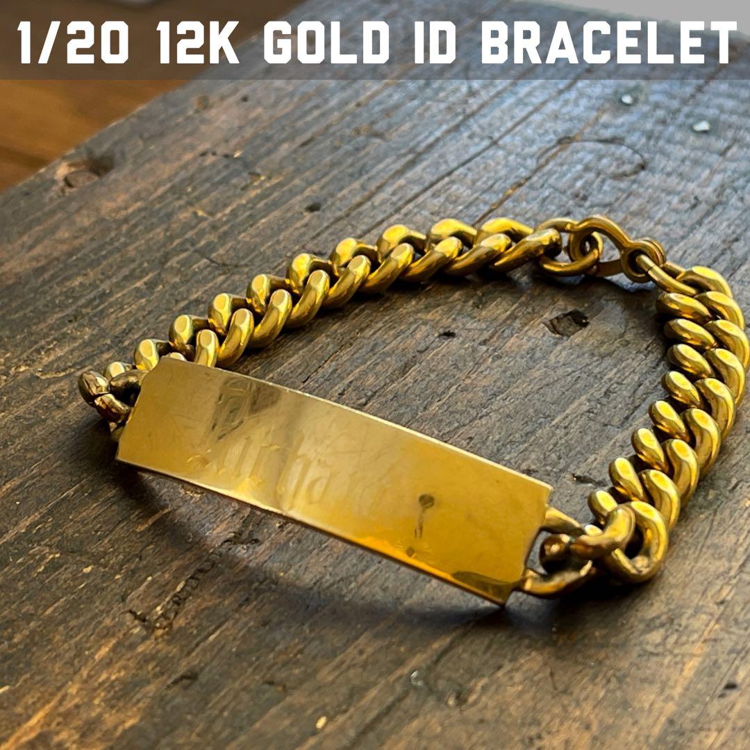 40s 12Kゴールドフィルド スウィートハートジュエリーブレスレット