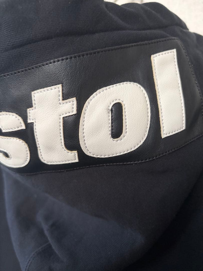 F.C.R.B. Bristol 23ss レザー　パーカー　フーディー