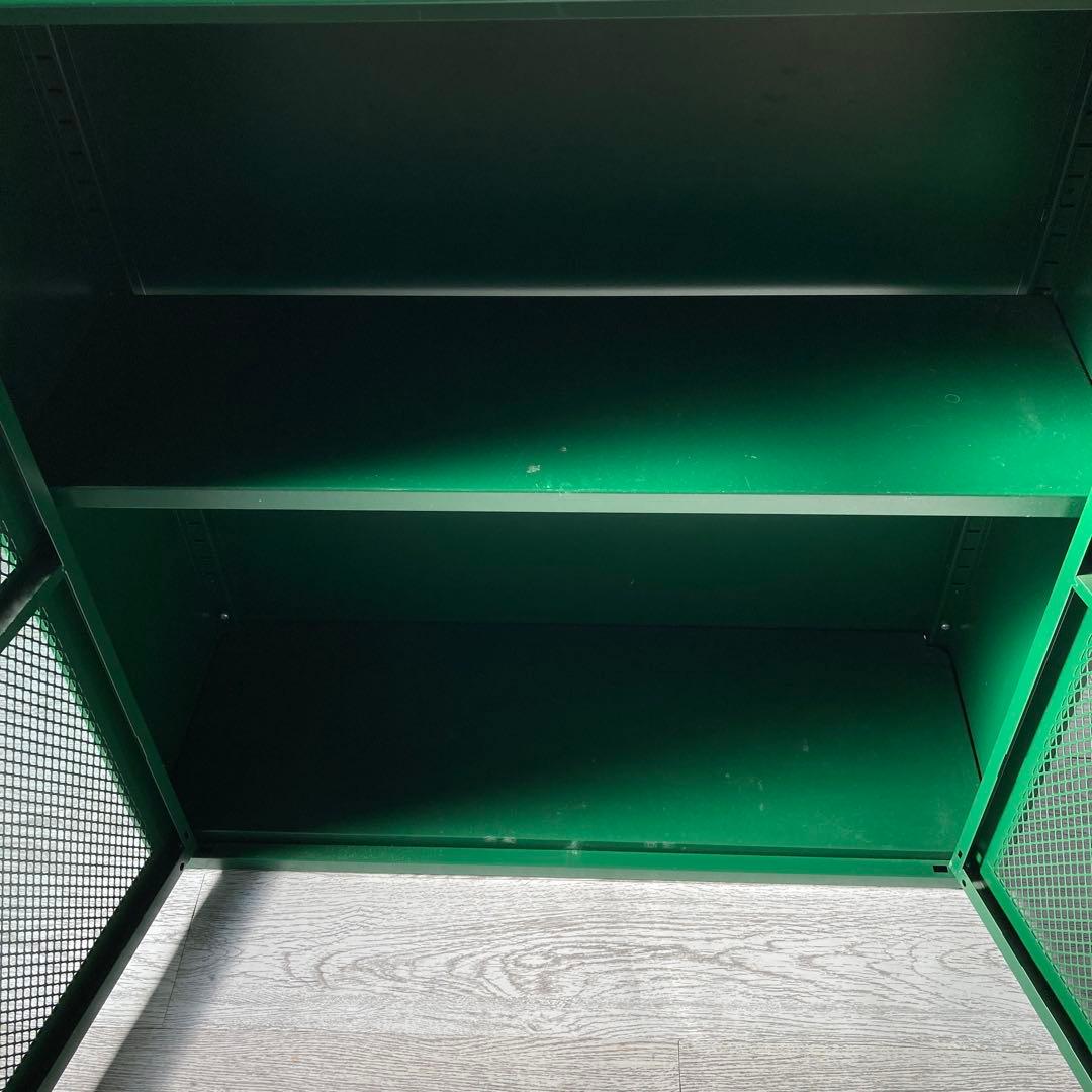 IKEA ivar イーヴァル　ダークグリーン　キャビネット　メッシュ