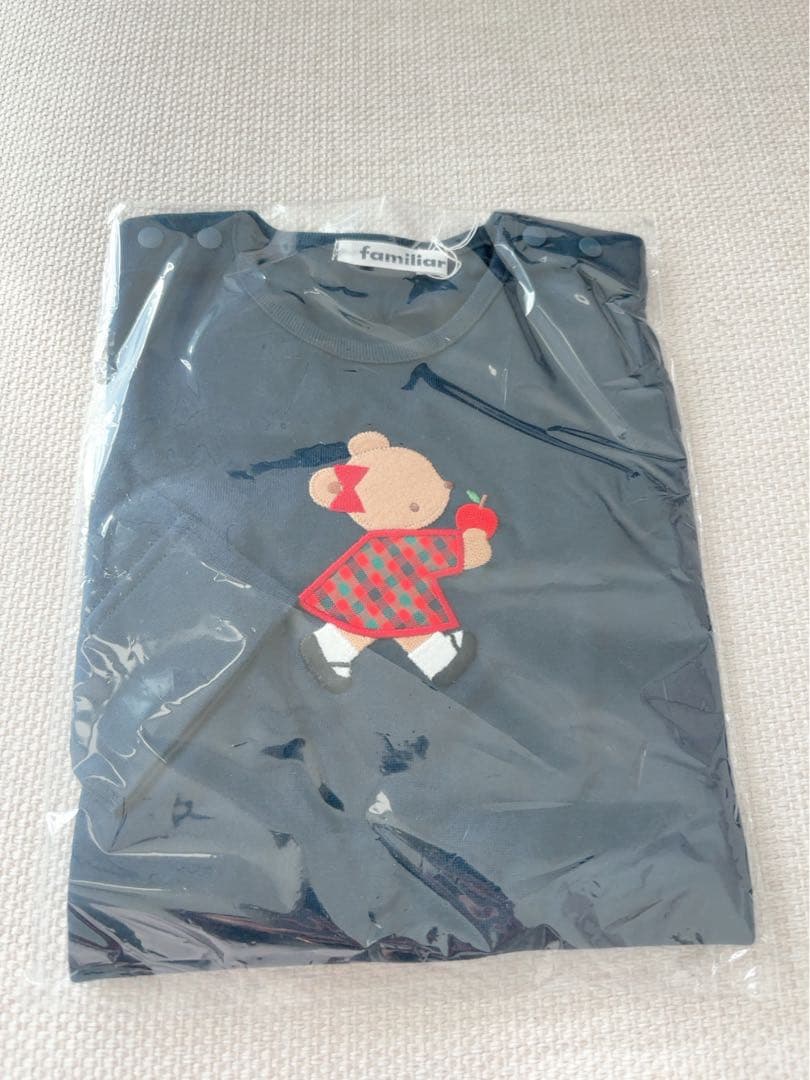 familiar チュニック ネイビー/レッド