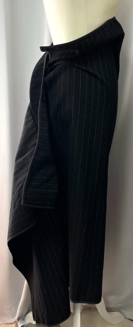 COMME des GARÇONS　ラメ入りウールの巻きサルエルパンツ