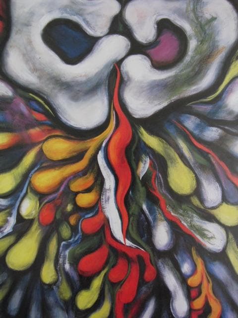 岡本太郎、【千手】、希少な大判額装用画集より、新品高級額装付