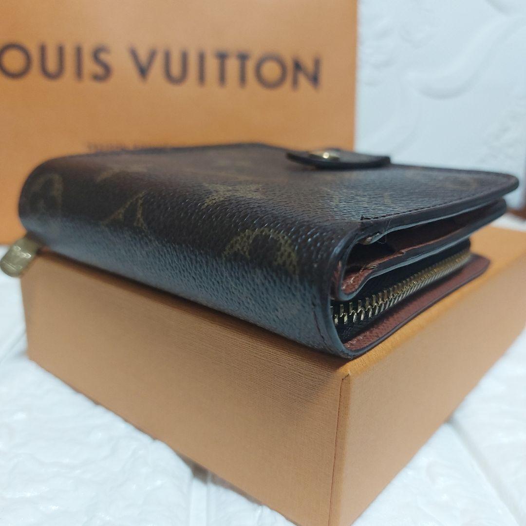 Louis Vuittonルイヴィトン モノグラム コンパクトジップ 二つ折財布
