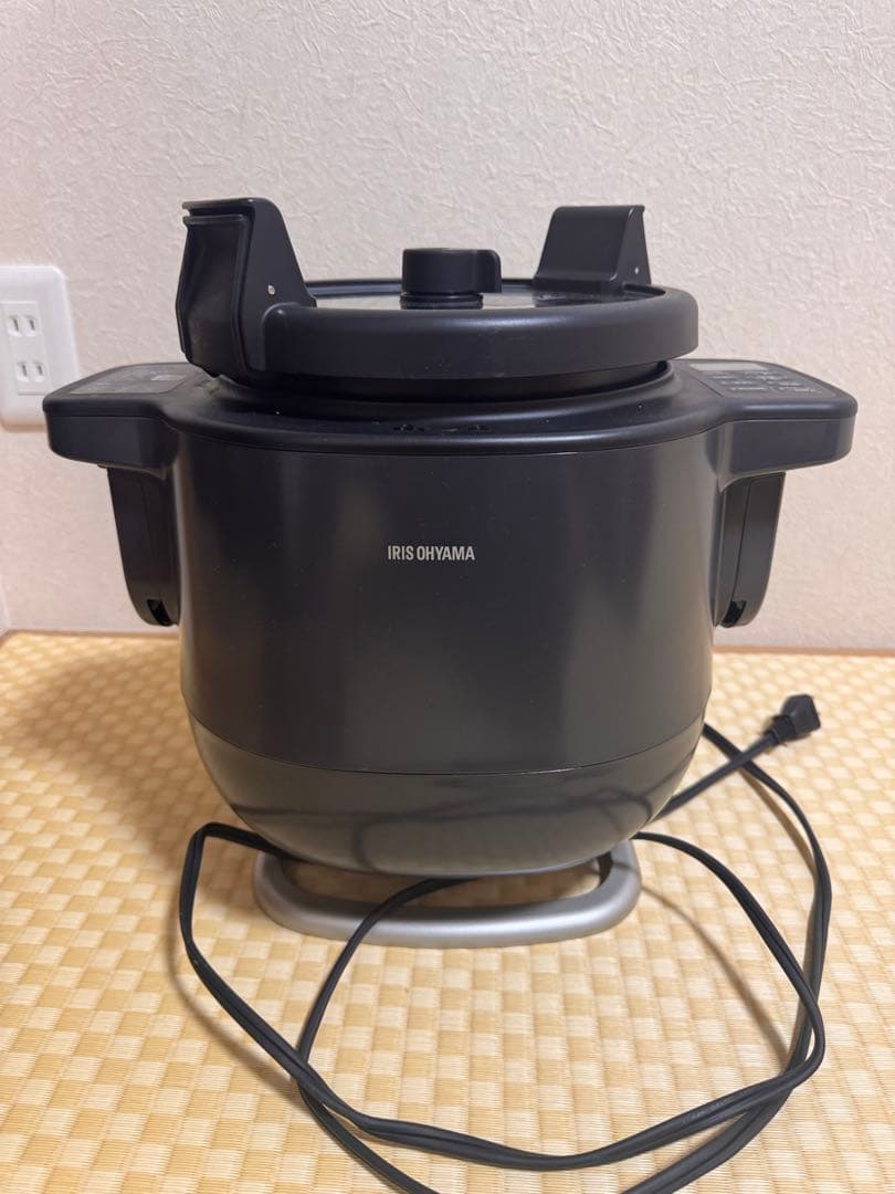 アイリスオーヤマ ブラック自動かくはん式調理器具 シェフドラム