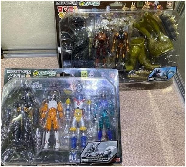 ミクロマンシリーズ2種　メガロvsジェットジャガーセット＆ゴジラVSキングギドラ