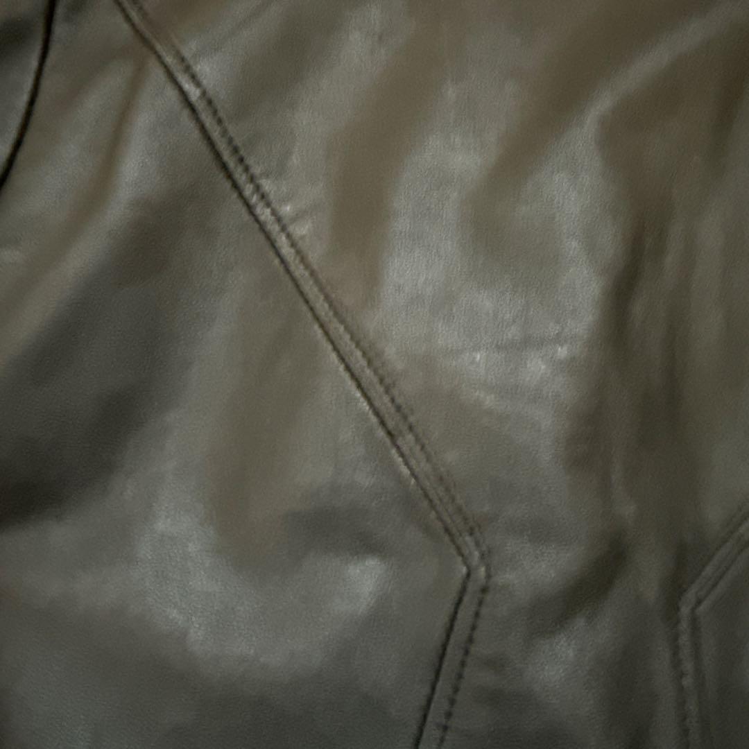 羊革 helmut lang ヘルムートラング レザーライダースジャケット