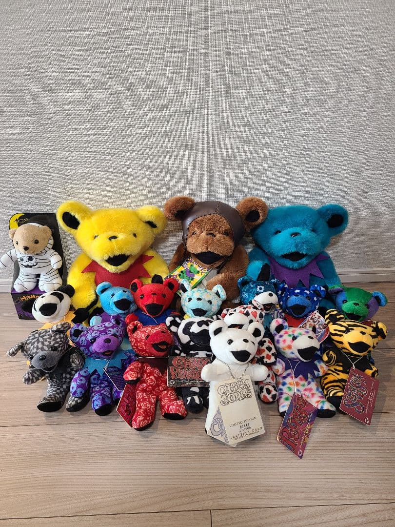 グレイトフルデッドベア19体限定シリアルNo.付ホワイト込90年代vintage