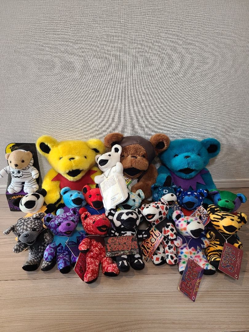 グレイトフルデッドベア19体限定シリアルNo.付ホワイト込90年代vintage