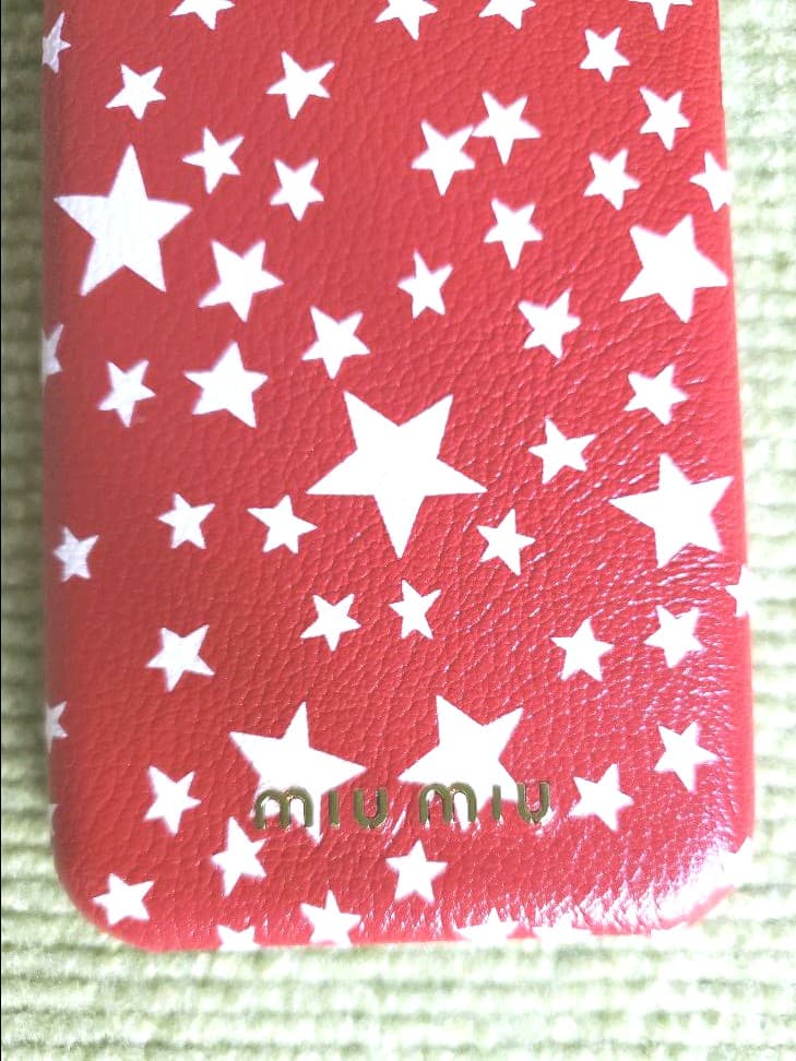 MIUMIU　IPHONE11　PRO用　カバーケース　星　ミュウミュウ新品