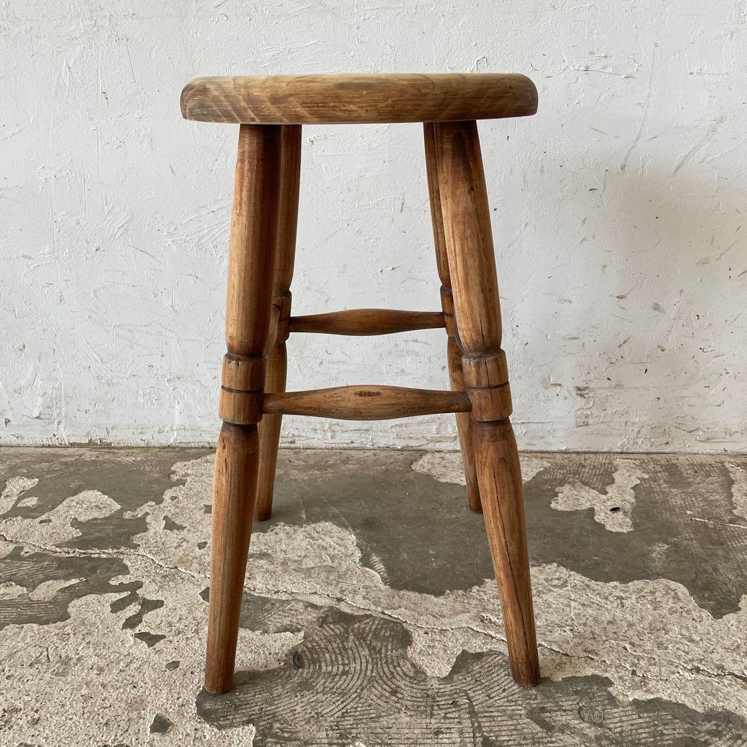 ヴィンテージ 　スツール　サイドテーブル ベッドサイドテーブル　　剥離