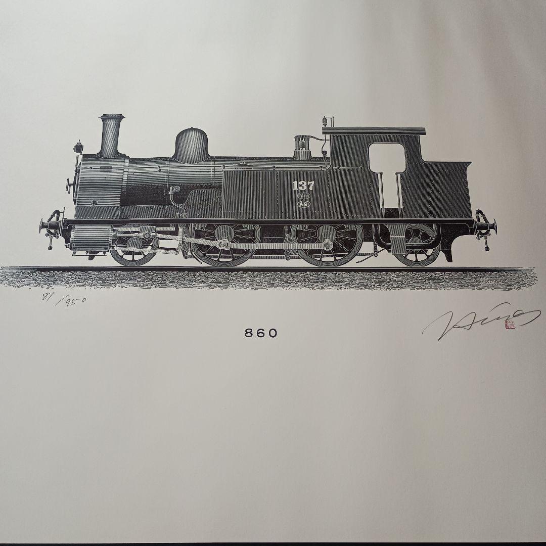 日本の蒸気機関車12選 限定950セット/81 専用額付　美品