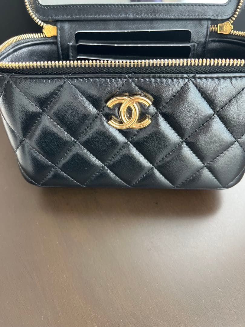 CHANEL チェーンショルダーバッグ バニティバッグ トップハンドル