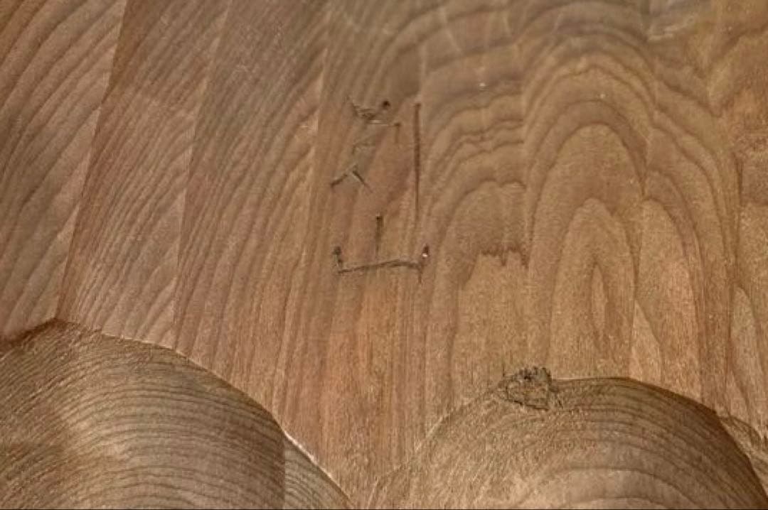 【良品・壁掛け可能です】木製 鬼の面 般若 木彫り 刻山