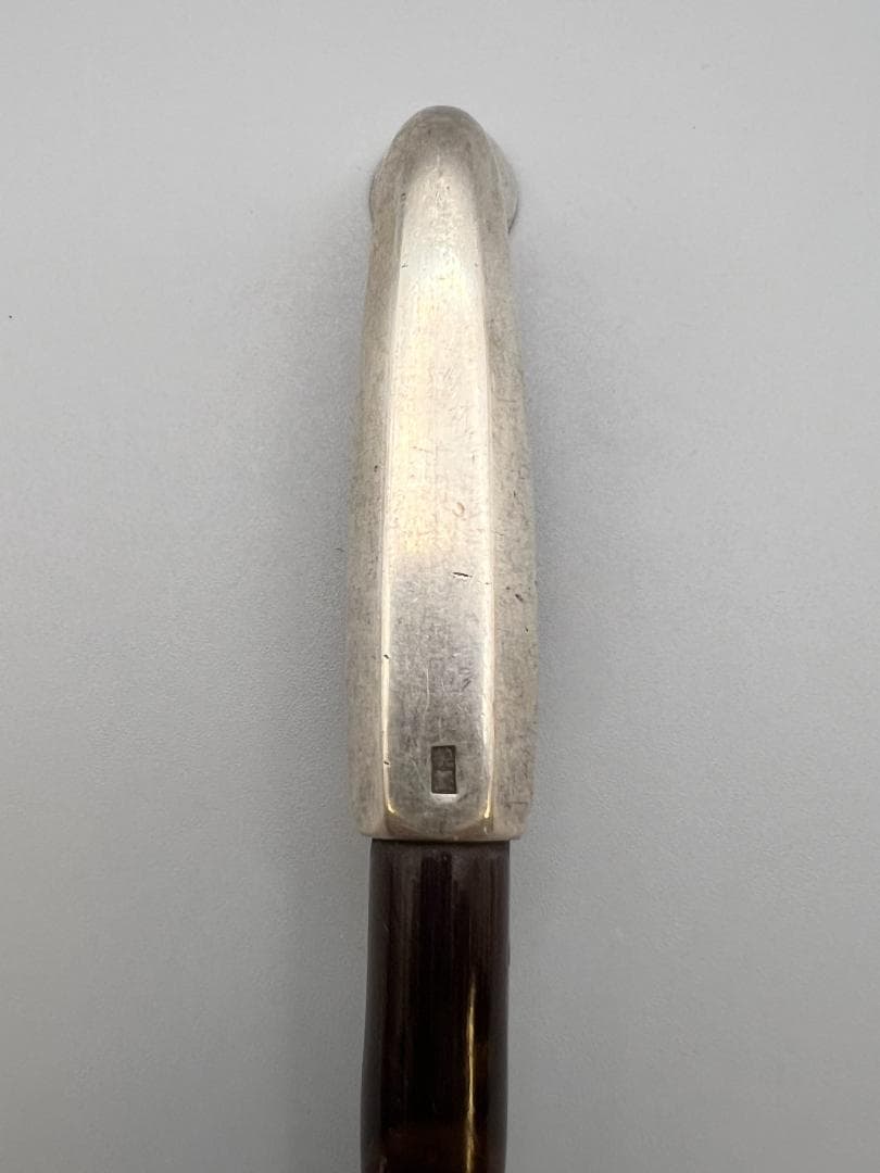 【海】純銀煙管　六角形　キセル　純刻印　銀細工　アンティーク　重量約48.8g