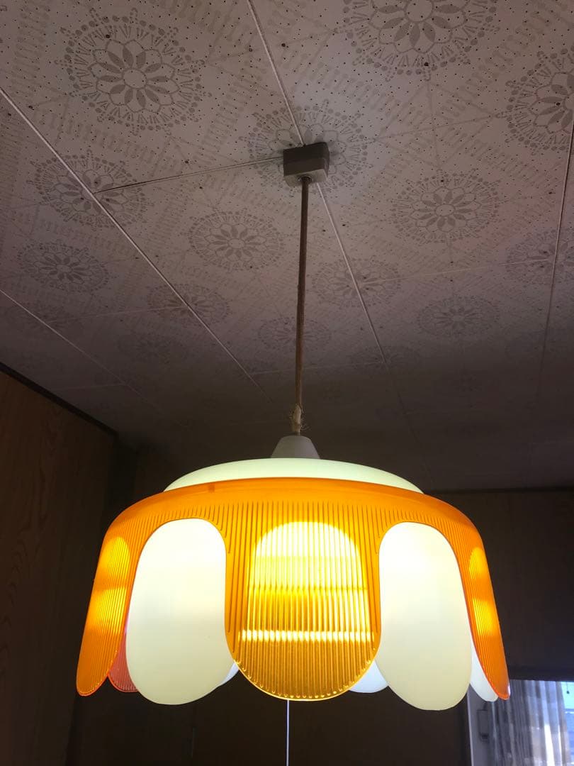 昭和レトロペンダントライト　蛍光灯　吊り下げ