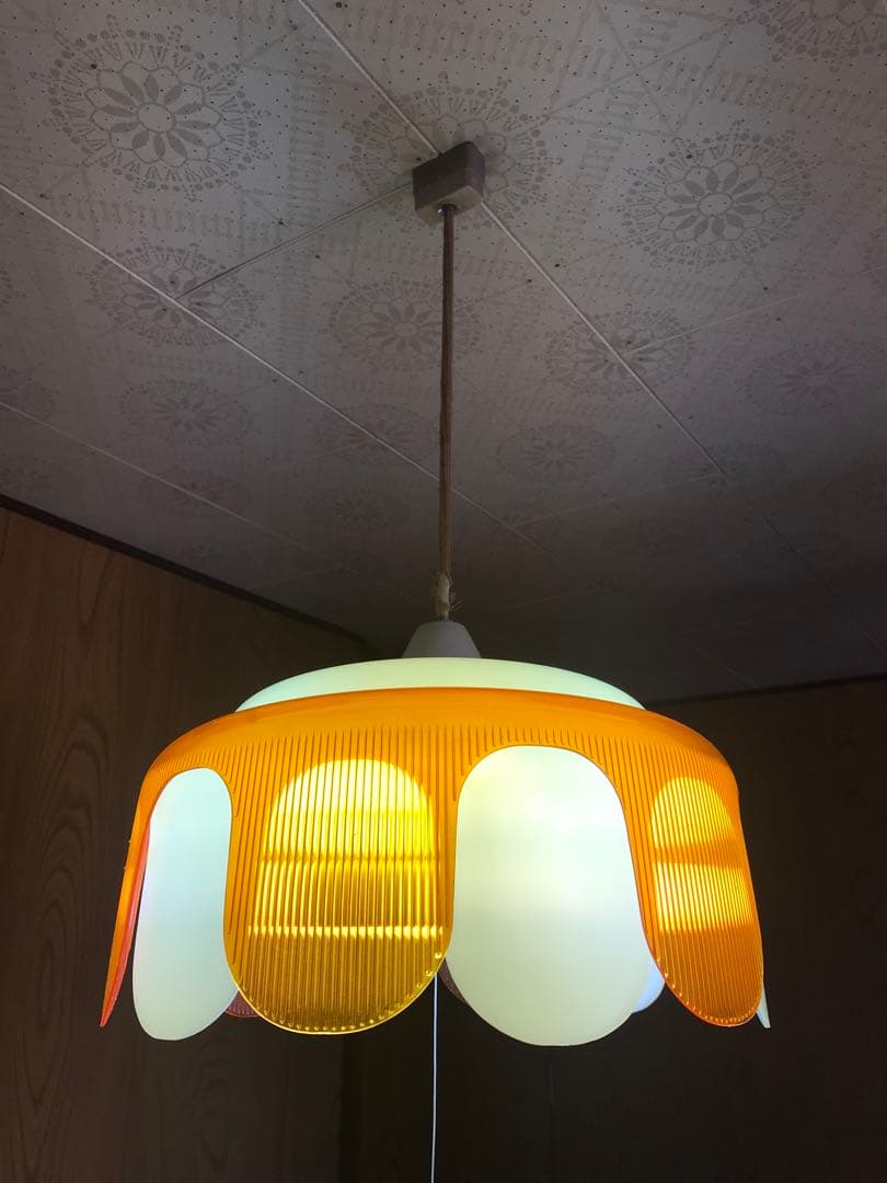 昭和レトロペンダントライト　蛍光灯　吊り下げ