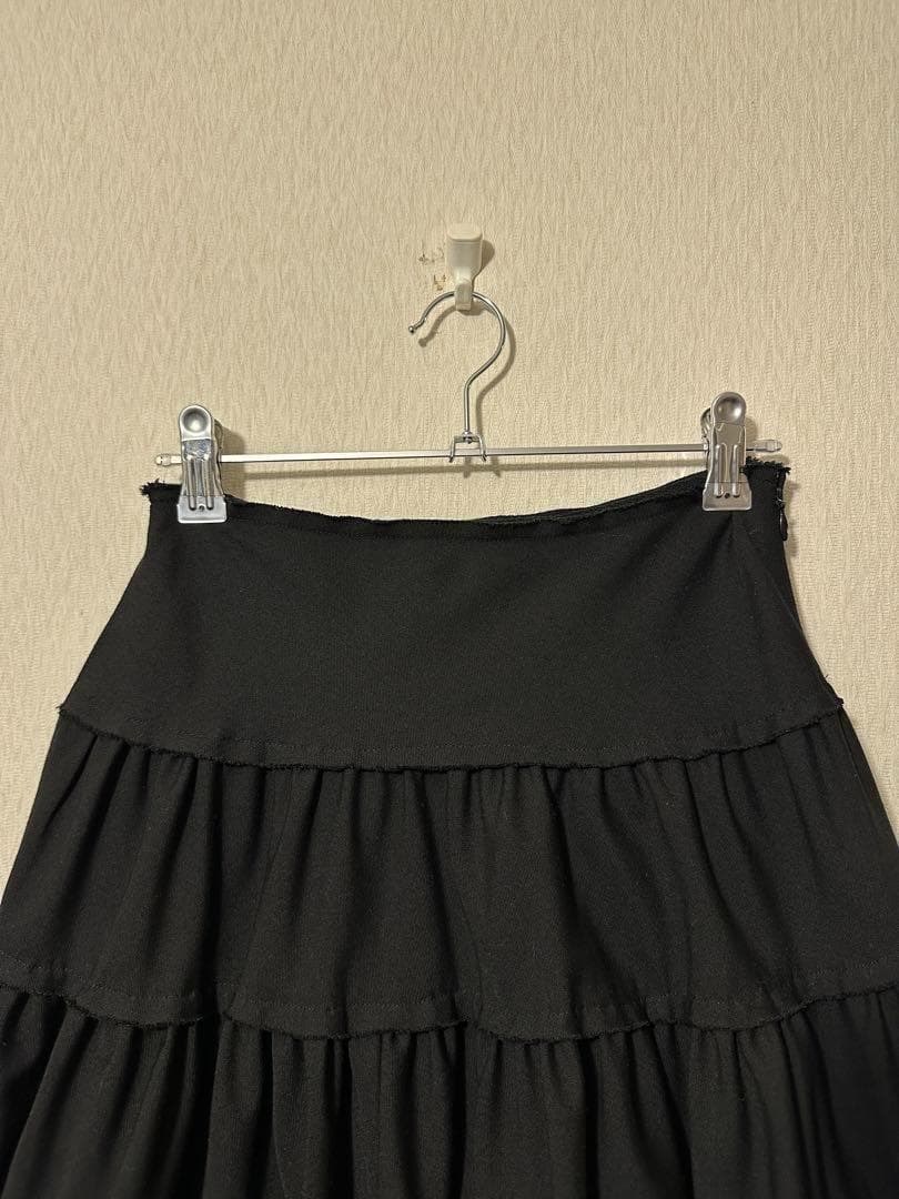 スカート Limi feu Black Frill Skirt