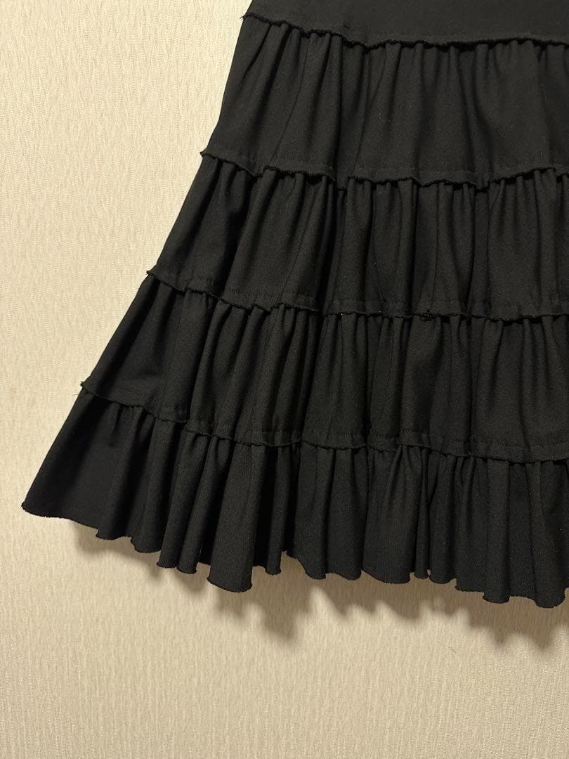 スカート Limi feu Black Frill Skirt