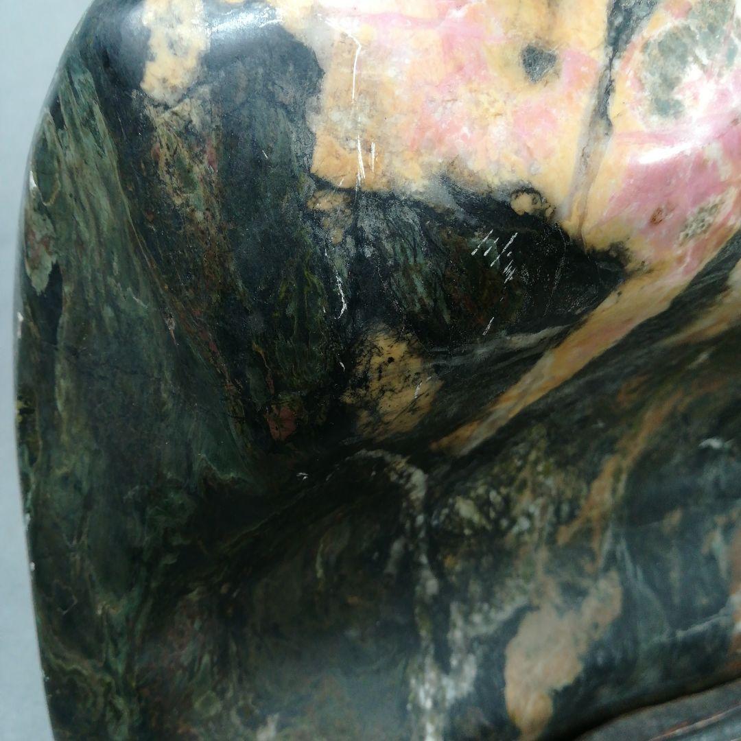 天然石　桜花石　鑑賞石　水石　置物　　木製台座