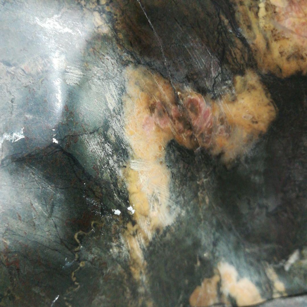 天然石　桜花石　鑑賞石　水石　置物　　木製台座