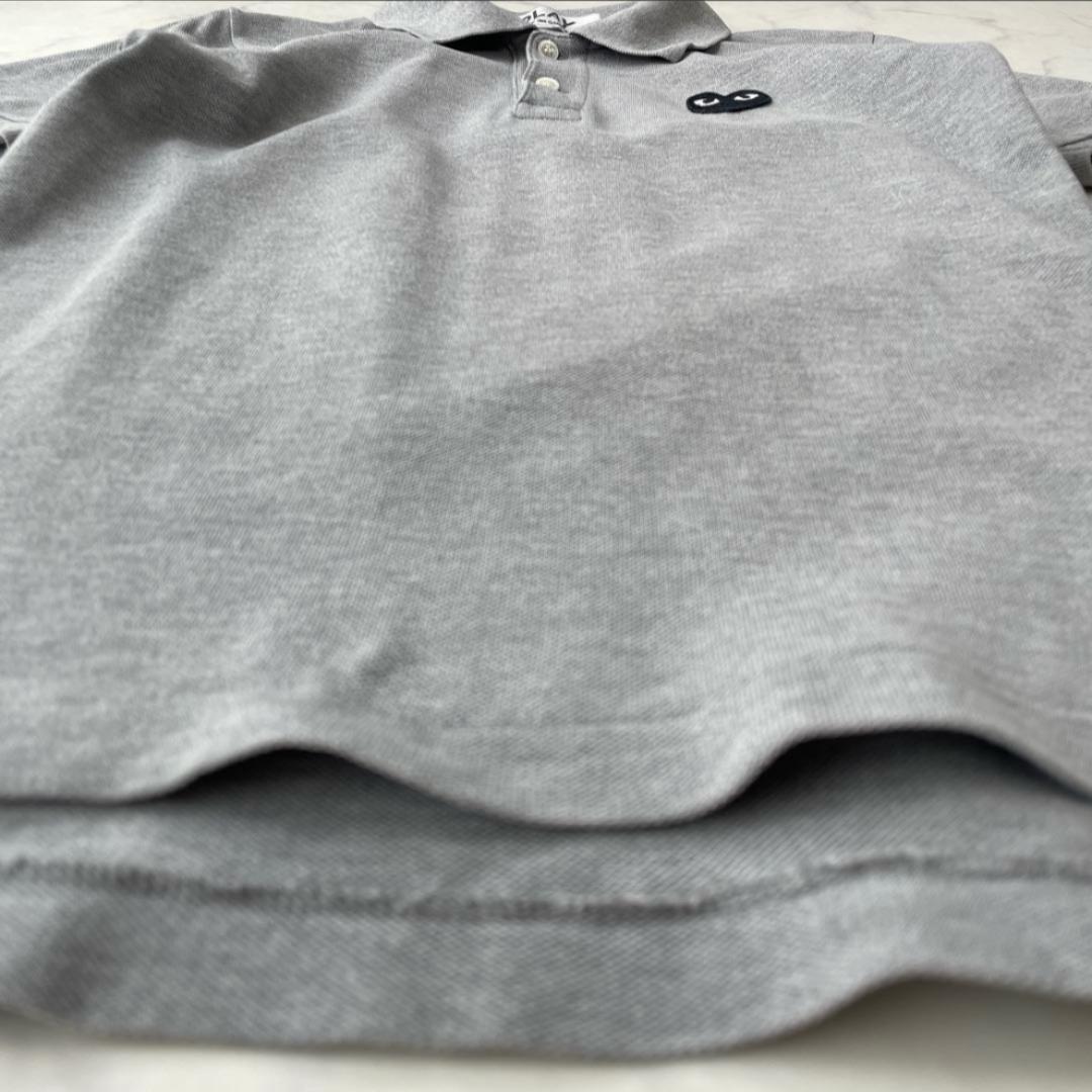 PLAY COMME des GARCONS 半袖ポロシャツ グレー Mサイズ