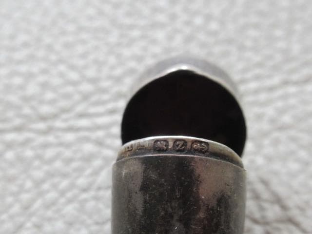 希少 美品 1899年製 イギリス製◆総純銀製（925/1000) パイプケース