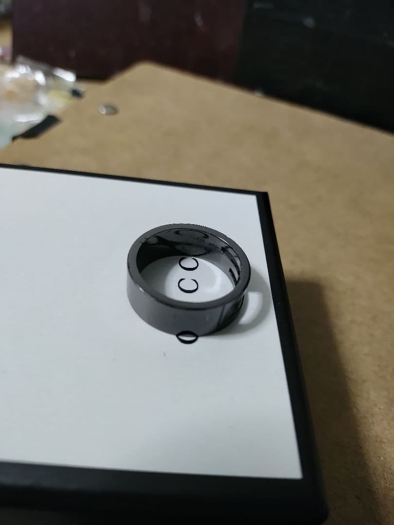 良好品 GUCCI グッチ シルバー925ブラックGリング 25号 高級感あり