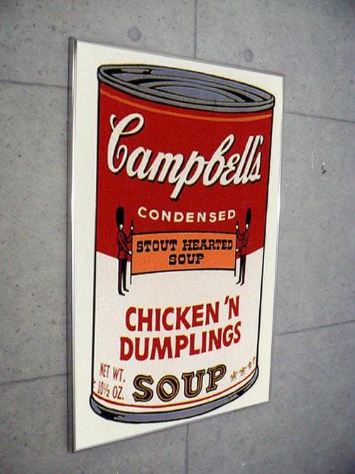 額装品/Sunday Bキャンベル缶Ⅱ Ｃhickin/ウォーホル