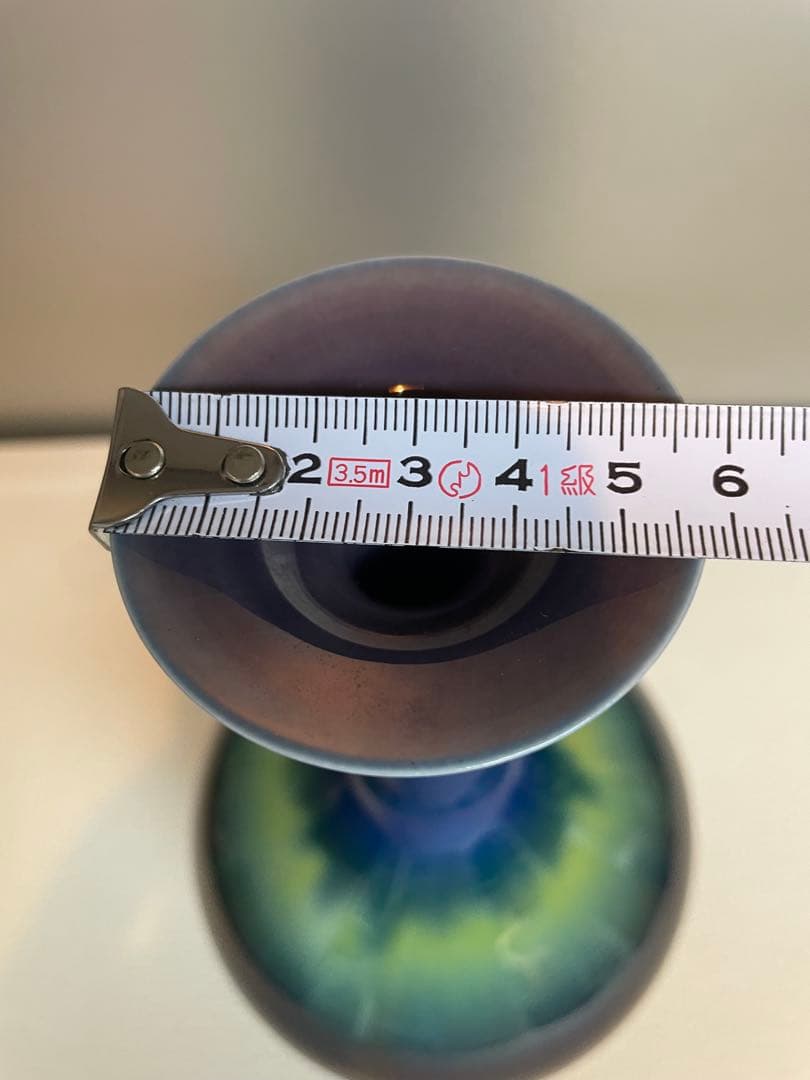 人間国宝 三代 徳田八十吉 正彦 作 花生