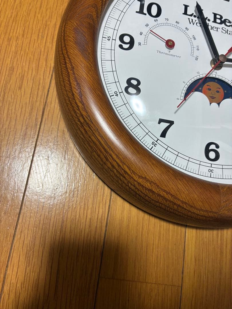 L.L. Bean エルエルビーン　壁掛け時計　weather station
