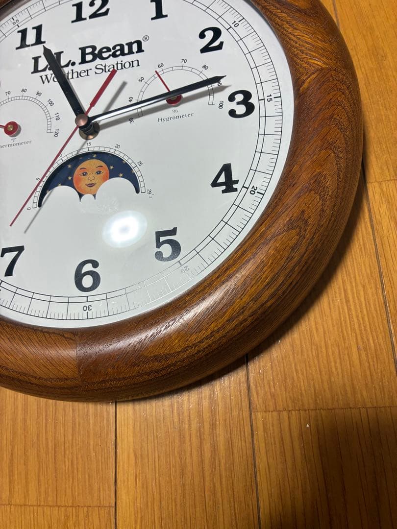 L.L. Bean エルエルビーン　壁掛け時計　weather station