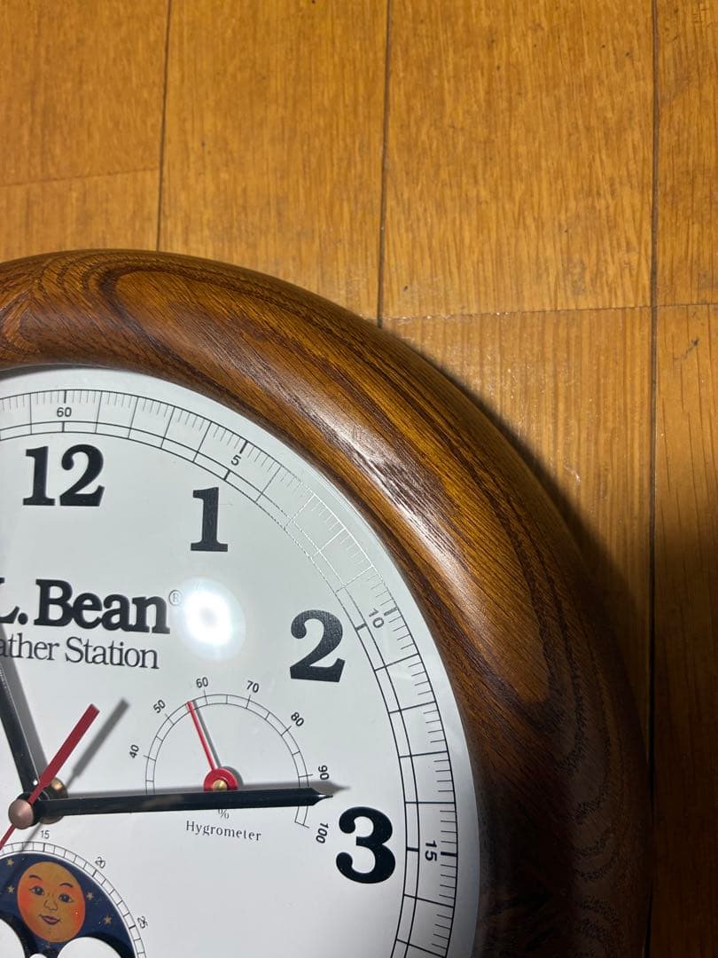 L.L. Bean エルエルビーン　壁掛け時計　weather station