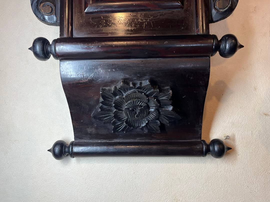 大巻物　柱時計　古時計　振り子　ゼンマイ　ボンボン　レトロ　精工舎　アンティーク