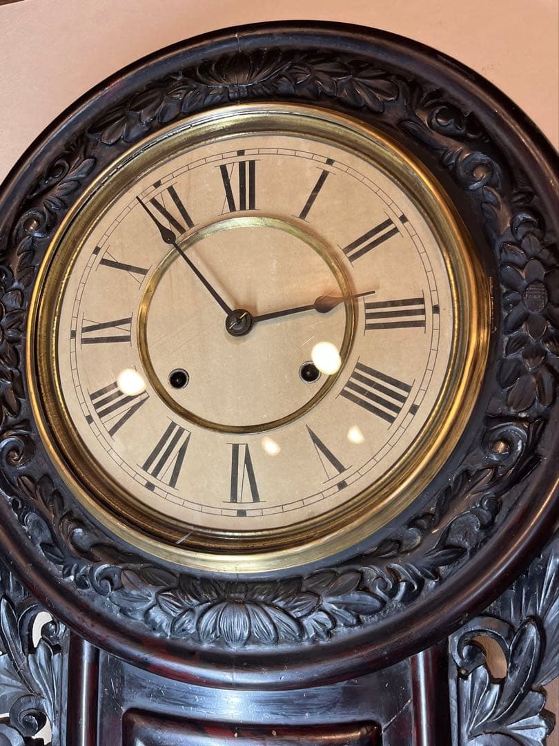 大巻物　柱時計　古時計　振り子　ゼンマイ　ボンボン　レトロ　精工舎　アンティーク