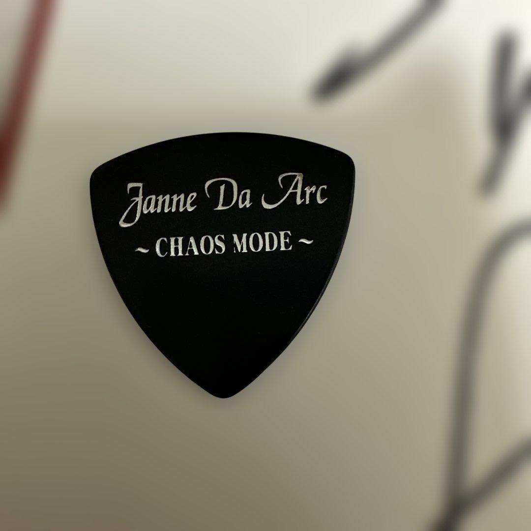 ①Janne Da Arc 直筆サイン色紙　1枚 +ピック　1枚