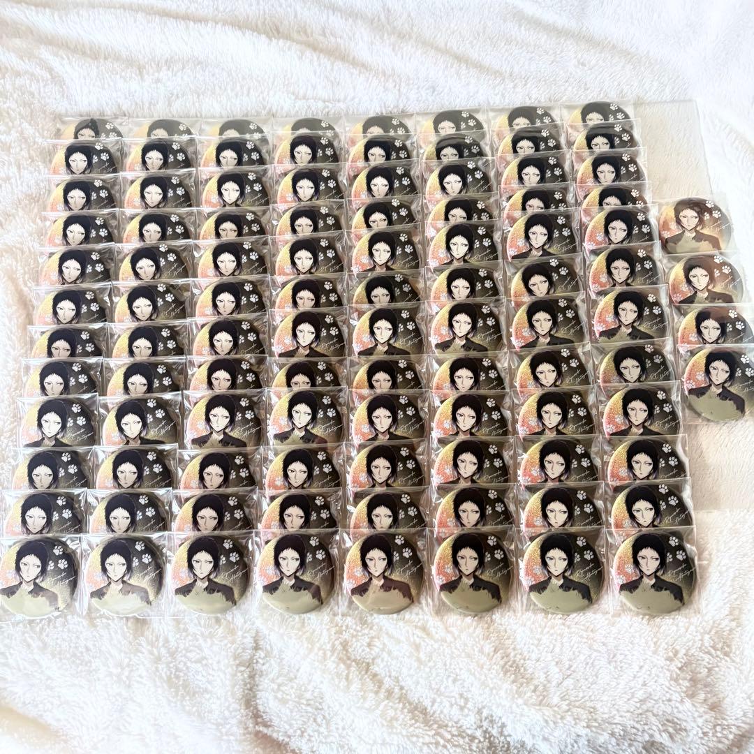 文豪ストレイドッグス 芥川龍之介 東武動物公園 グリッター缶バッジ 100個