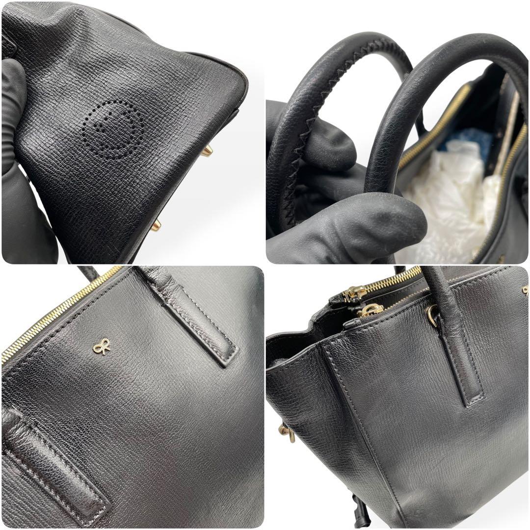 極美品　ANYA HINDMARCH　2way ハンドバッグ　ショルダーバッグ