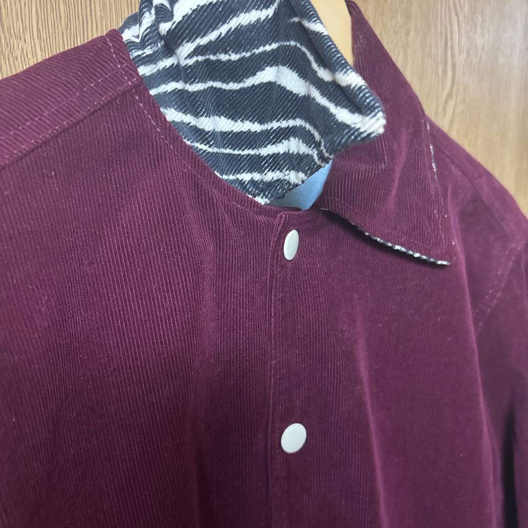 GROOVIN HIGH バーガンディ コーデュロイジャケット M