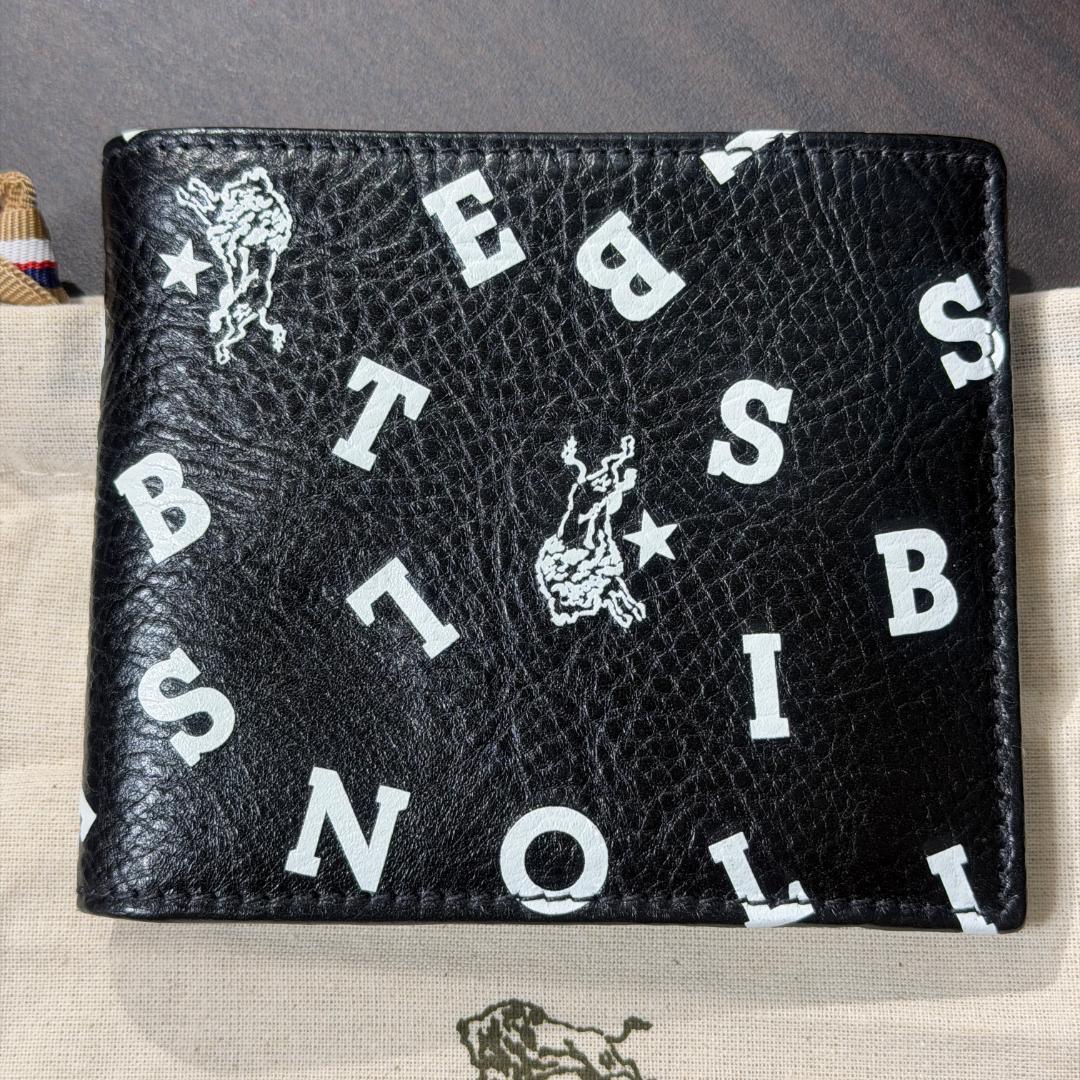 【新品未使用】イルビゾンテ ロゴ 二つ折り 財布 ブラック 黒