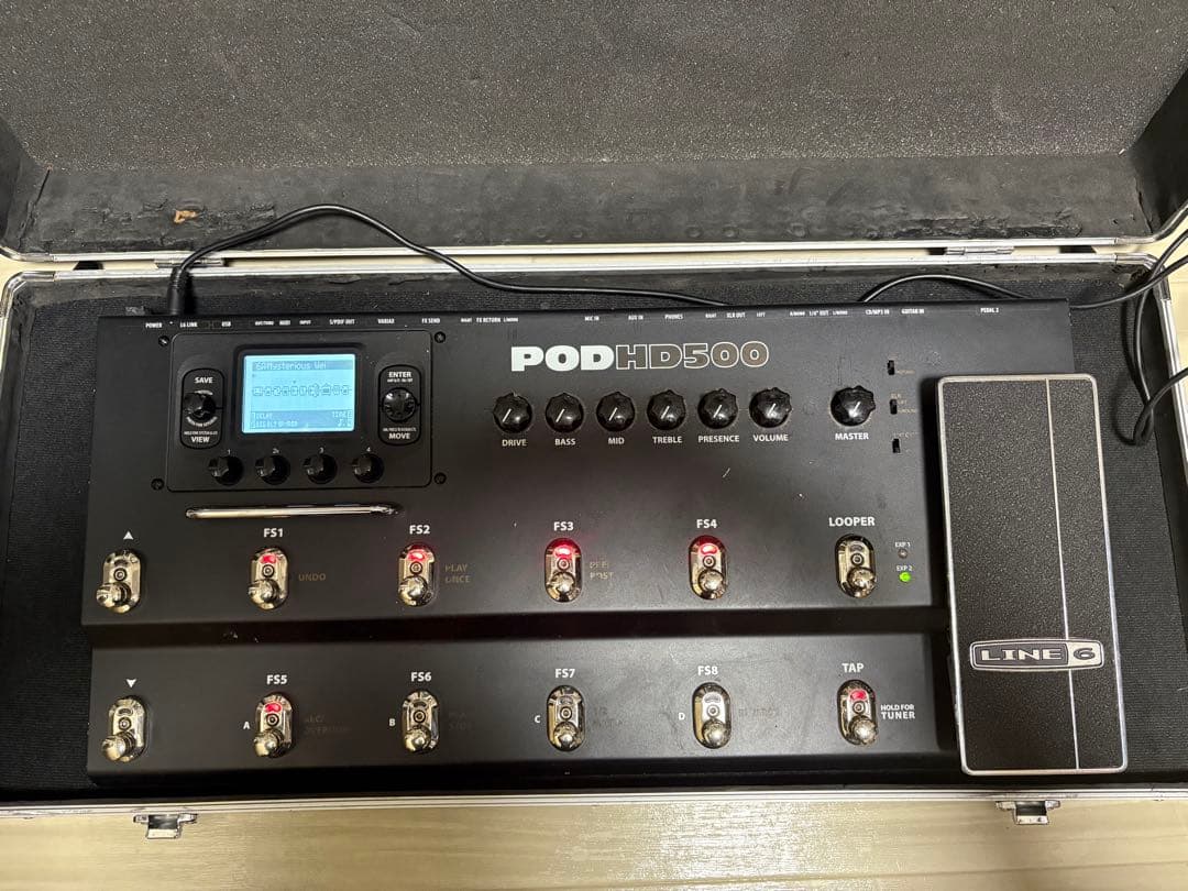 LINE 6 POD HD500 アダプター補修ありHケース付