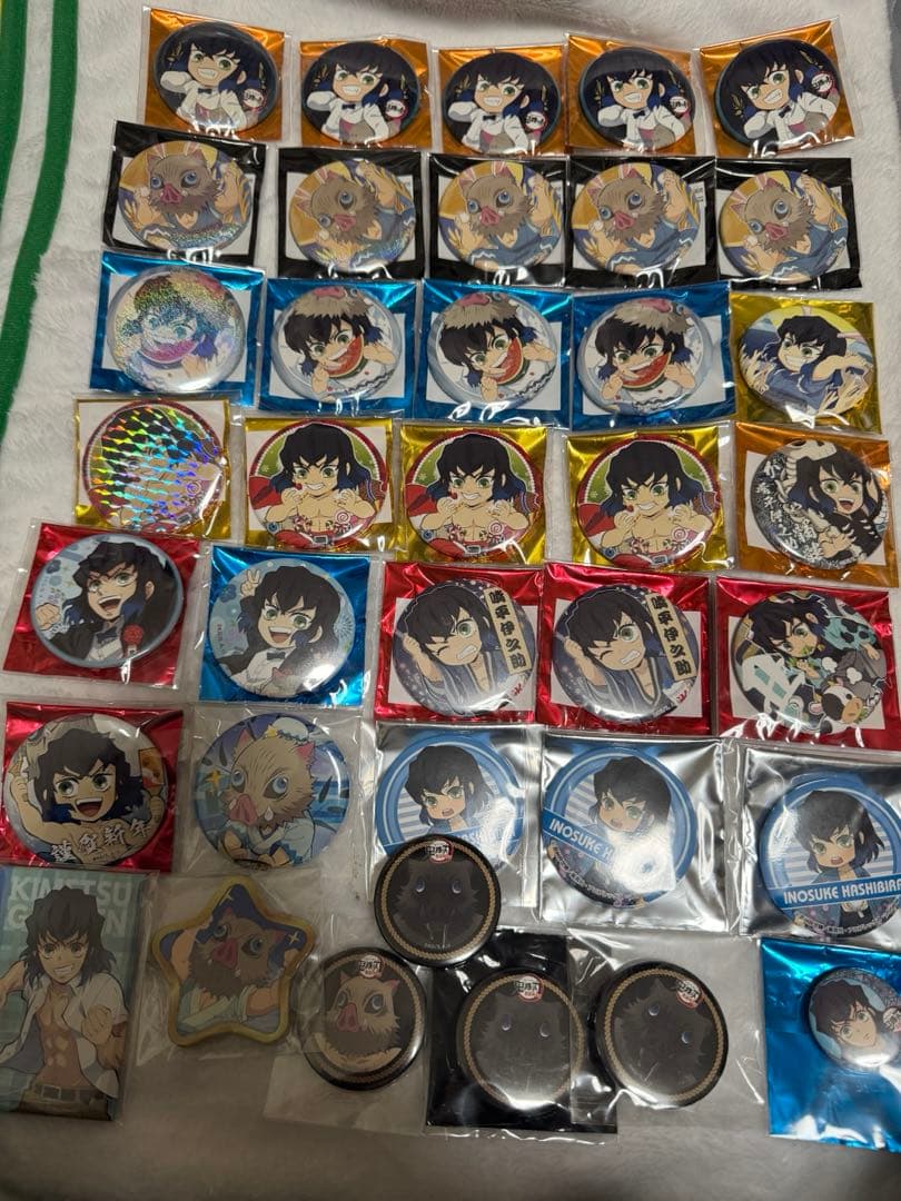 鬼滅の刃 嘴平伊之助 缶バッジ まとめ売り