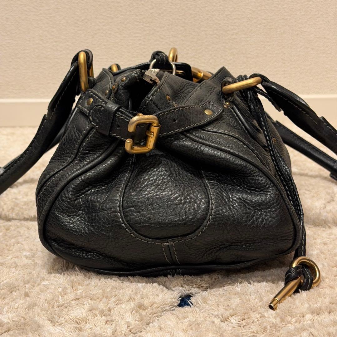 【廃盤・美品】Chloé　クロエ　パディントン　ミィディアム　ブラック　黒　人気