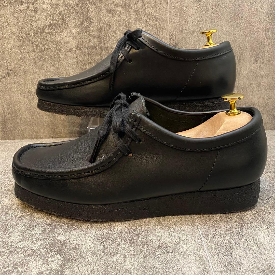 ✨極美品✨クラークス Clarks ワラビー オールレザー【25.5】ブラック