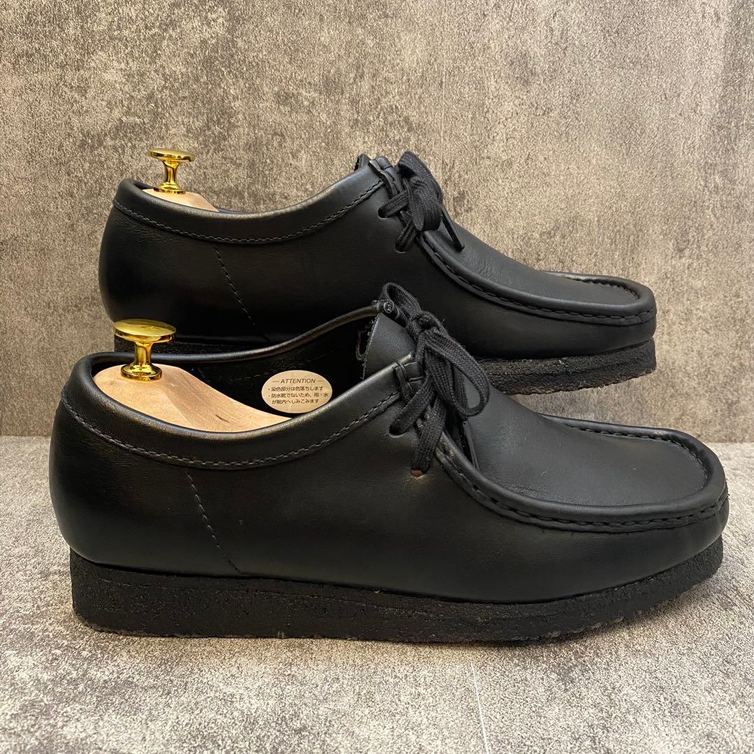 ✨極美品✨クラークス Clarks ワラビー オールレザー【25.5】ブラック