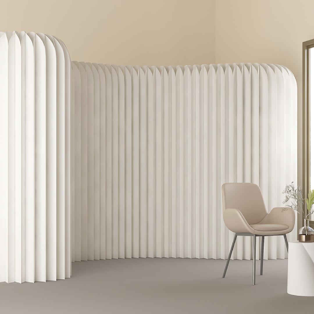 パーテーション間仕切り折り畳み式高さ1.6ｍ長さ3-4ｍ組立不要ついたて目隠し