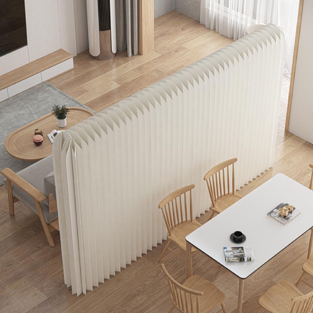 パーテーション間仕切り折り畳み式高さ1.6ｍ長さ3-4ｍ組立不要ついたて目隠し